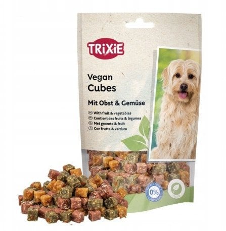 Vegan Cubes, przysmak, dla psa, z owocami i warzywami, 100 g
