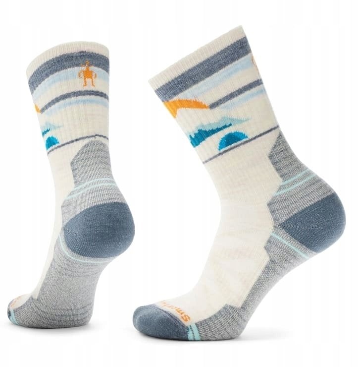 W'S Hike Light Cushion Mountain Moon Crew Socks, A81 | moonbeam, S
