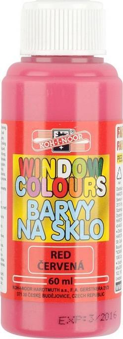 Koh-i-noor Farba witrażowa 60ml czerwona 974204