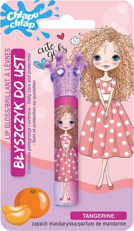 Chlapu Chlap CHLAPU CHLAP Błyszczyk do ust z koroną Mandarynka 1,8 ml