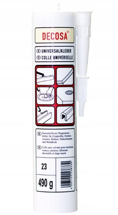 Klej montażowy uniwersalny 490 g do paneli styropianu