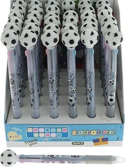 Długopis wielokolorowy z piłką (36szt)