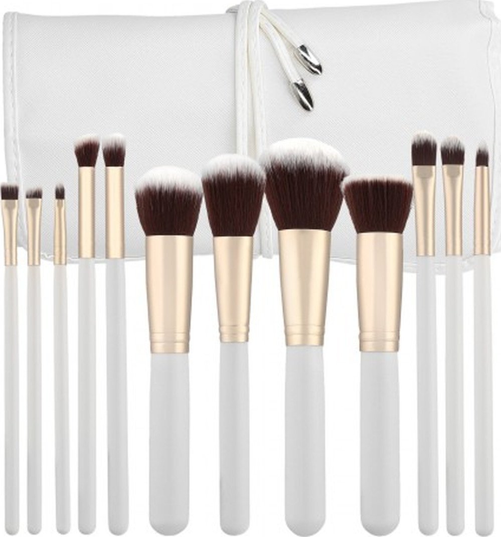 Tools For Beauty T4B MAKEUP BRUSH KABUKI WHITE 12PCS SET