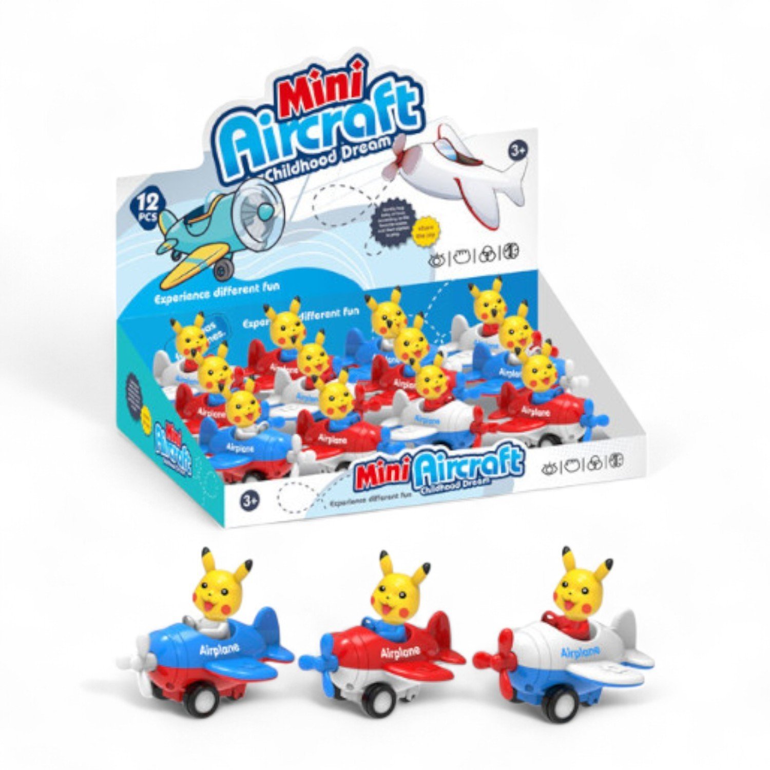 Samolot zwierzątko 10cm 12szt/disp BSAM5625 75625