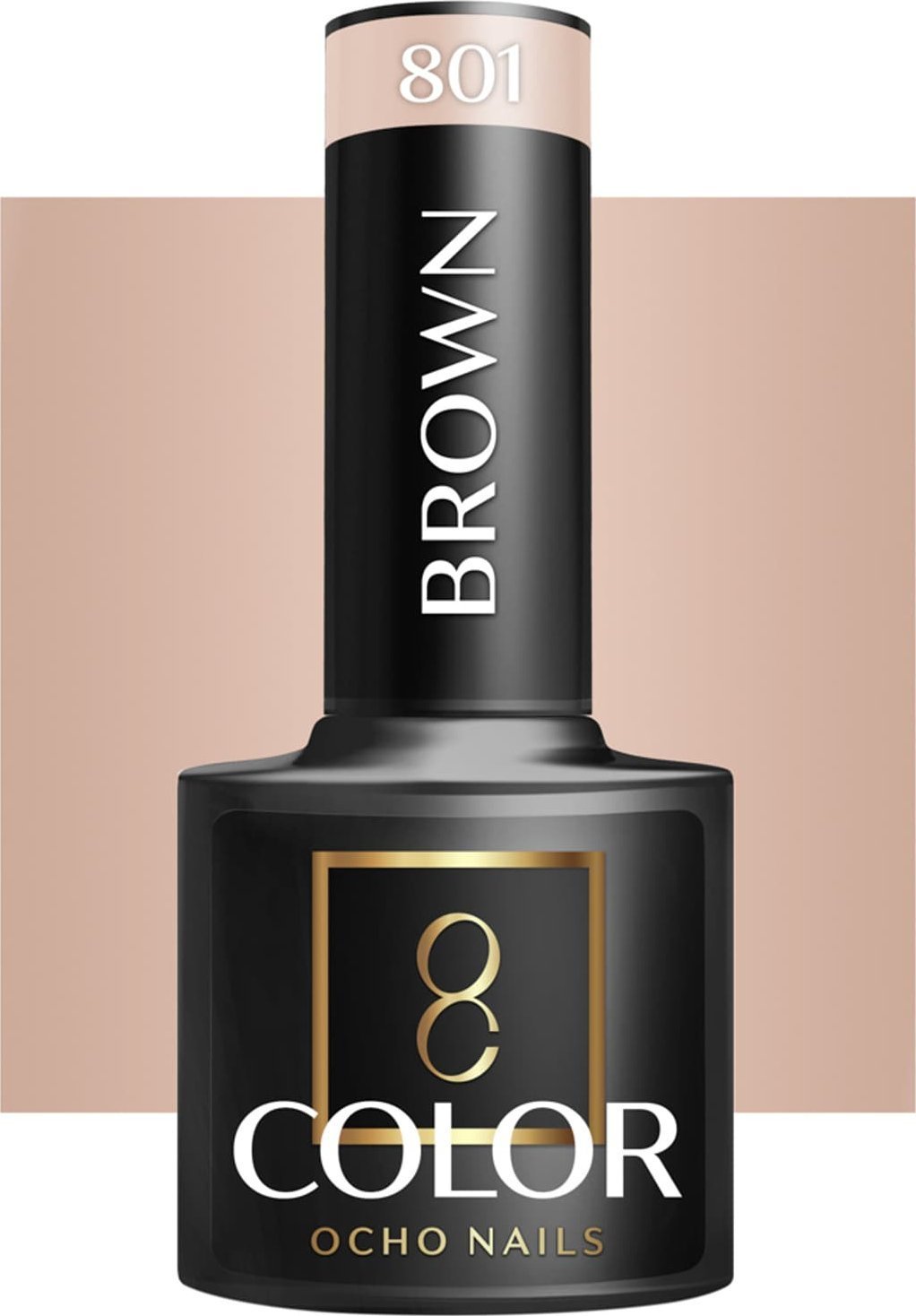 Activeshop OCHO NAILS Lakier hybrydowy brown 801 -5 g