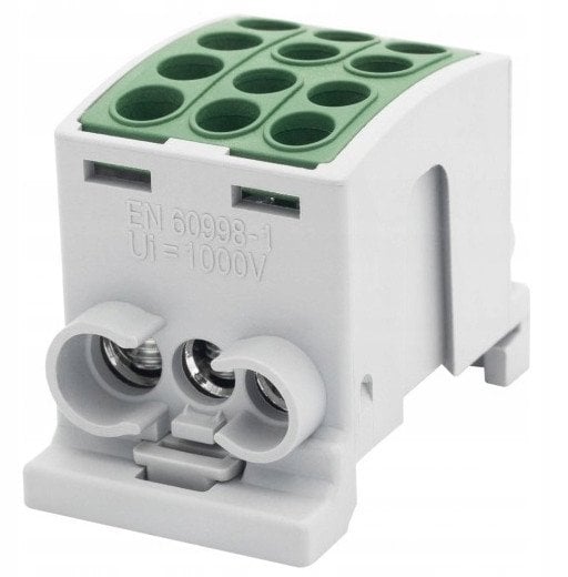 Zacisk HLK F-ELEKTRO F2.0364 100A-3 (1x25,2x16 / 1x25,2x16) Al/Cu IP20 zielony