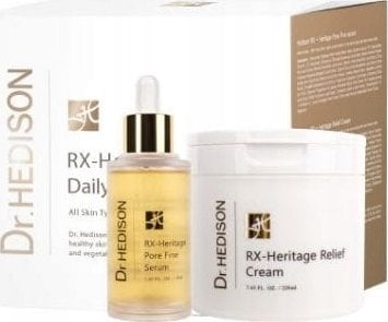 DR.HEDISON_SET RX-Heritage serum zmniejszające widoczność porów 50ml + krem regenerujący 220ml