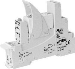 Relpol Przekaźnik interfejsowy PI85-024DC-M41G-TS-2011, styki 1P, zasilanie 24VDC prąd obciążenia 16A szerokość 15,5mm