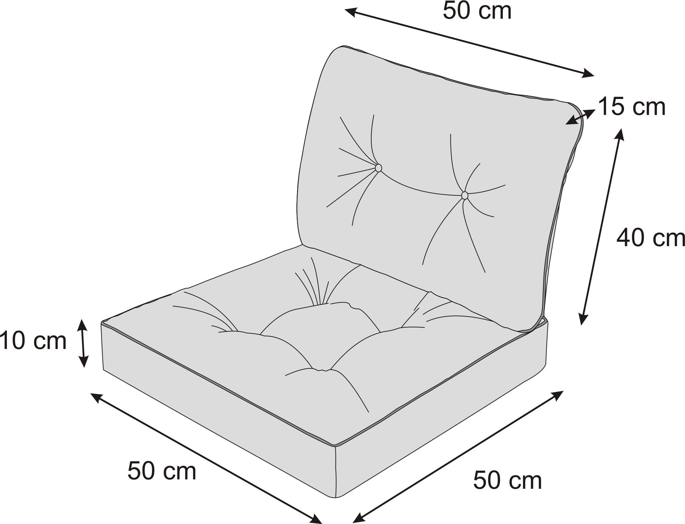 Hobbygarden R1 PODUSZKI EMMA TECH POPIEL EKOLEN