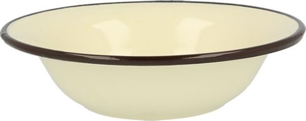 Lumarko miska emaliowana 2,55l śr.28cm wys.8cm krem