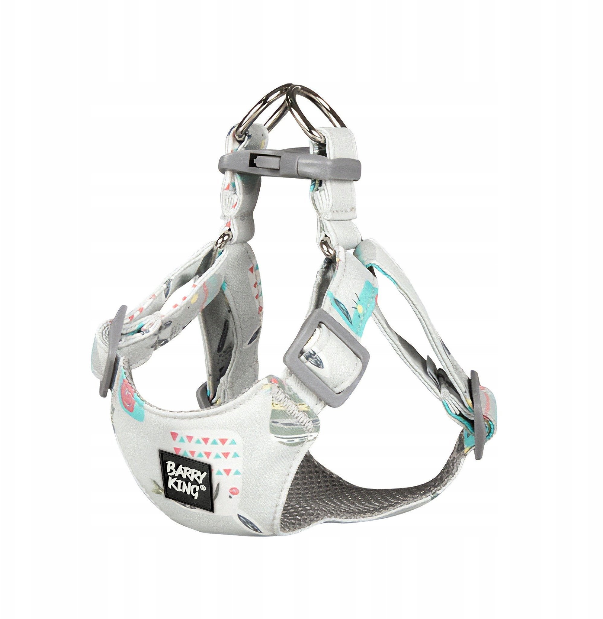 Szelki, dla psa, małe rasy, szare, S, ob.szyi 26-33cm/ob.klatki 30-43cm