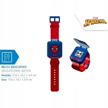 Zegarek edukacyjny z grami Spiderman