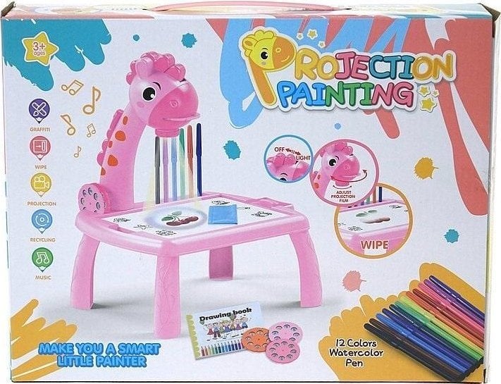 Projektor na baterie wymienne obrazki, akcesoria