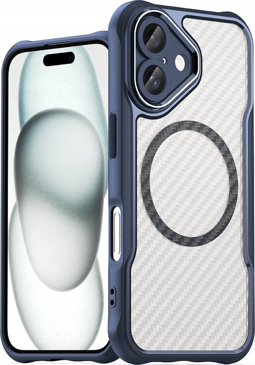 Hurtel Etui silikonowe Leading Series MagSafe do iPhone 16 - niebieskie