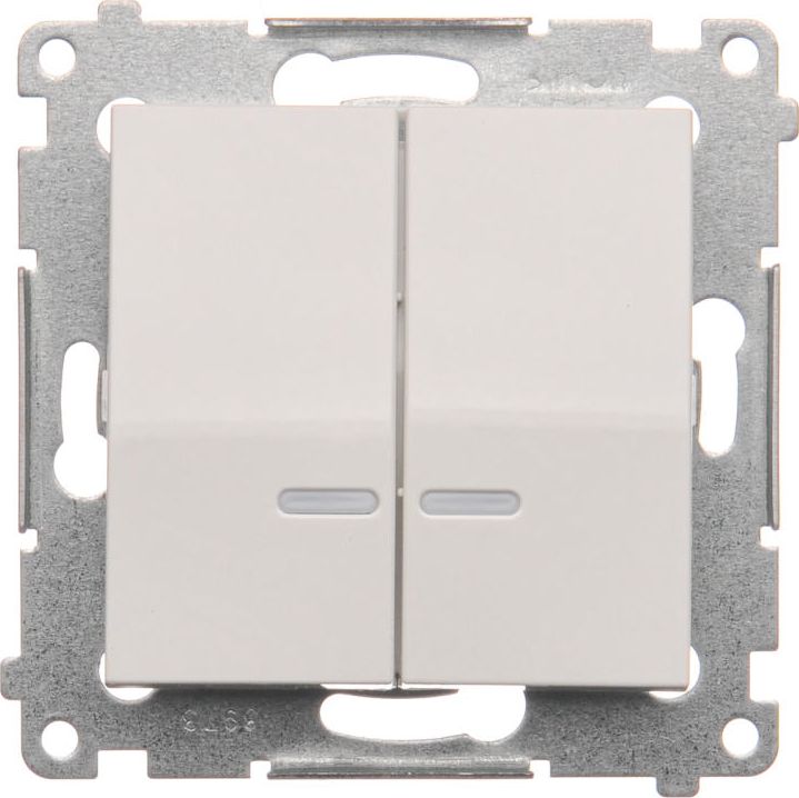 Kontakt-Simon Łącznik świecznikowy biały z podświetleniem - DW5BL.01/11