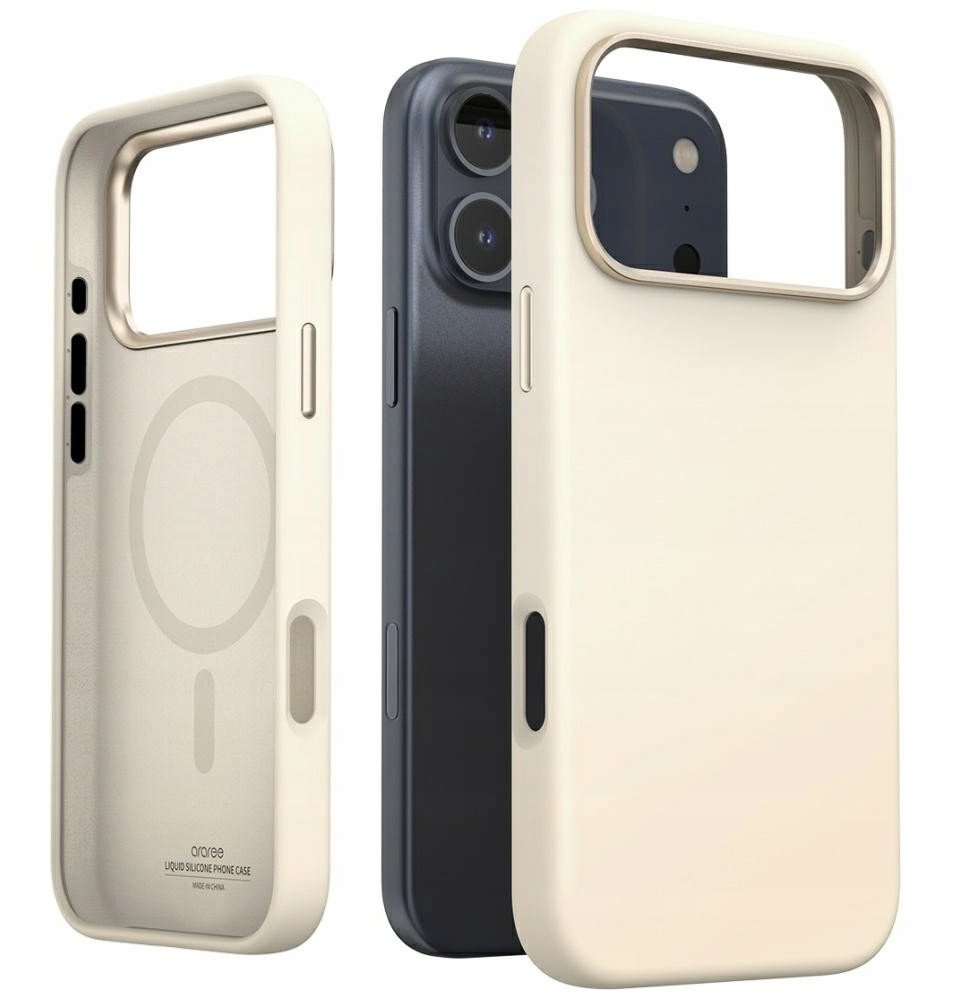 Araree Typo Skin M MagSafe case for iPhone 17 Pro Max stone