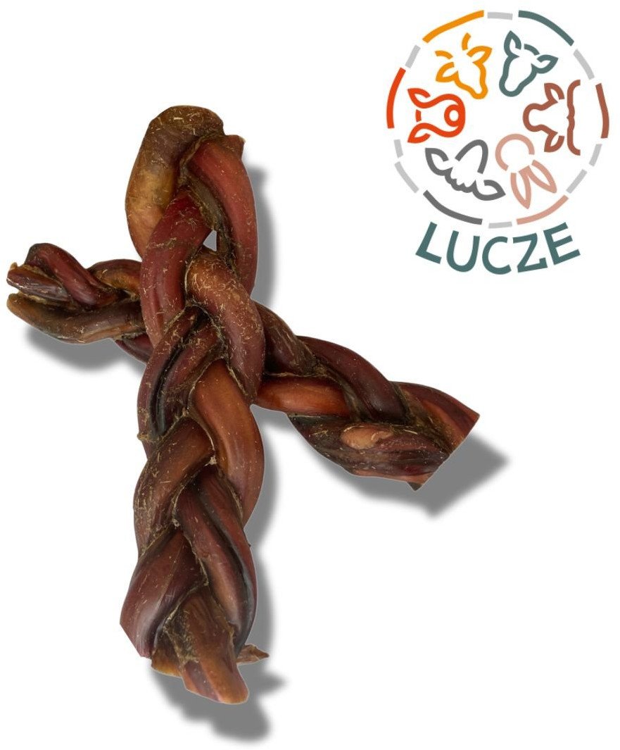 Lucze suszony warkocz z penisów wołowych 30-33 cm 100% naturalny