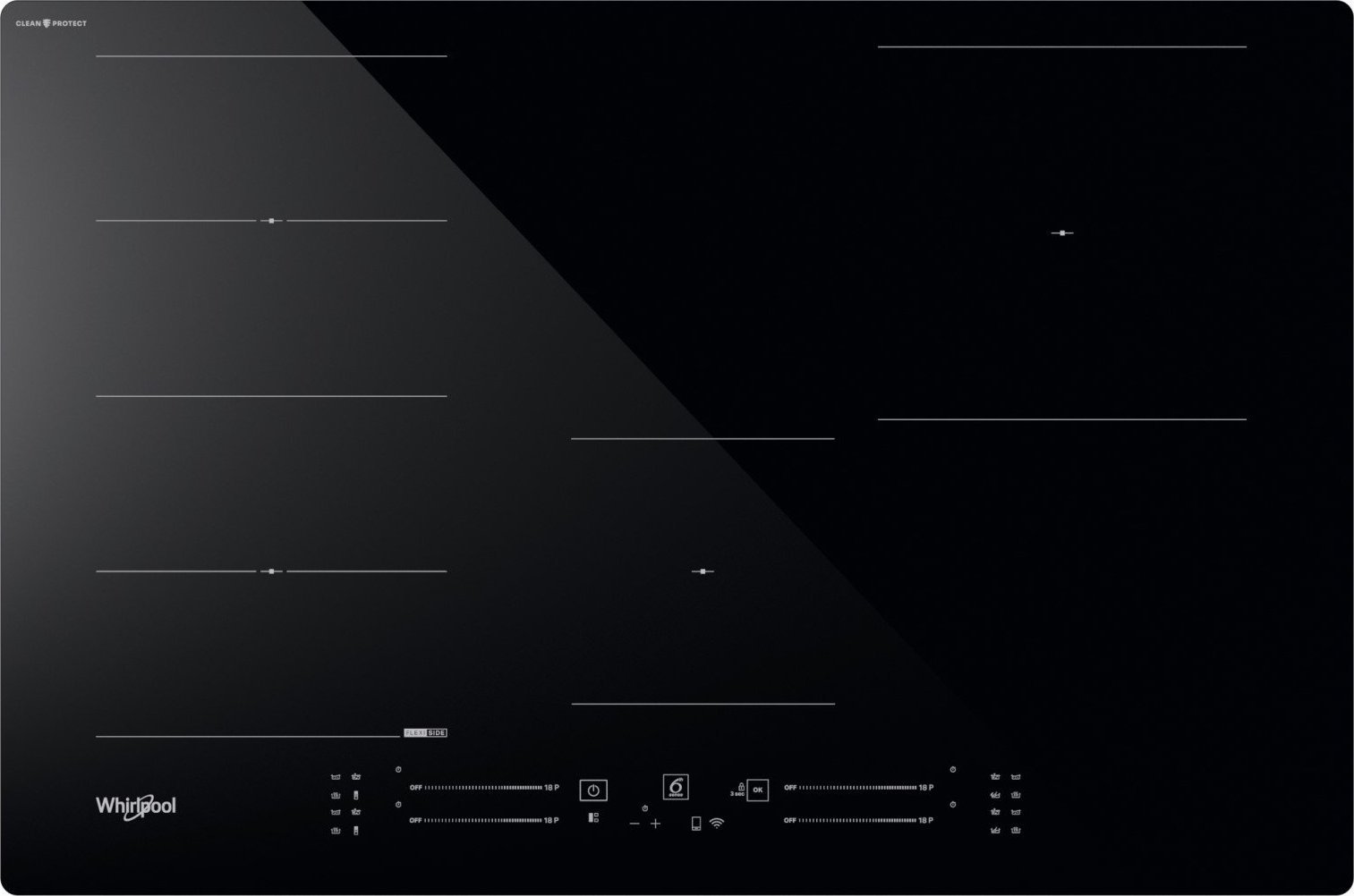 Płyta grzewcza Whirlpool Płyta indukcyjna Whirlpool WFS7977CPNE 77 cm Boost