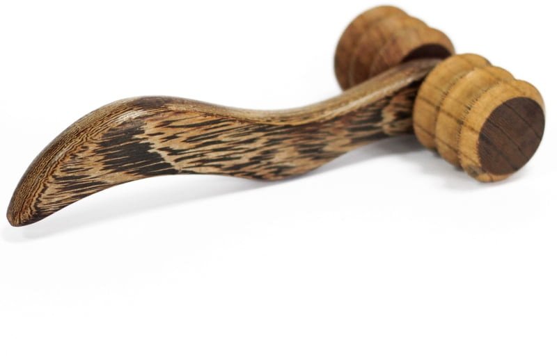 Drewniany masażer - Dwie rolki