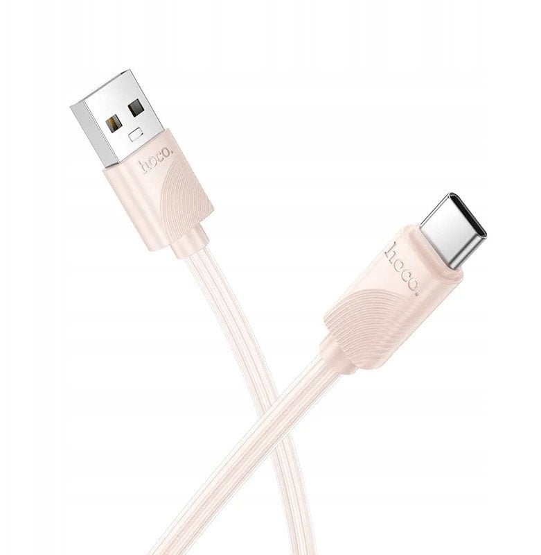Kabel USB Hoco USB-A - USB-C 1 m Różowy