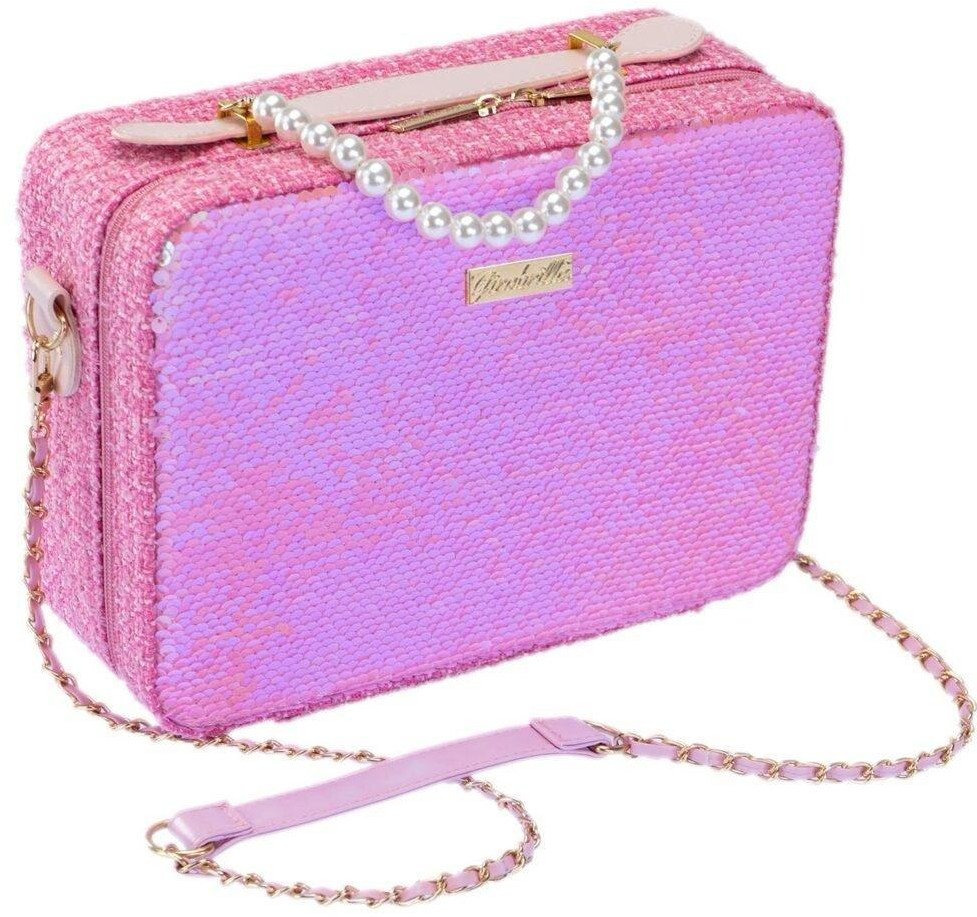 Girabrilla maxi walizka Make up ciemny róż