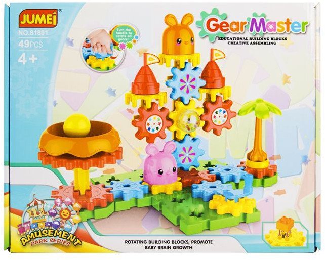 Ruchome klocki Jumei 4+ PARK ROZRYWKI 49 elementów