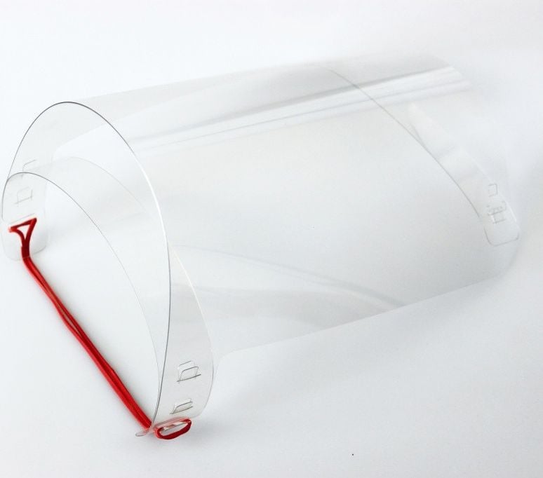 Przyłbica ochronna, wieokrotnego użytku, pet, 2szt.