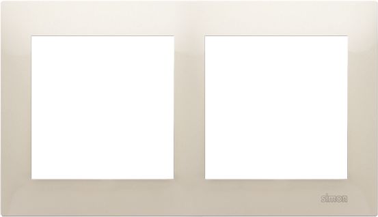 Kontakt-Simon Ramka 2-krotna 54 Premium do puszek karton-gips kremowy (DRK2/41)