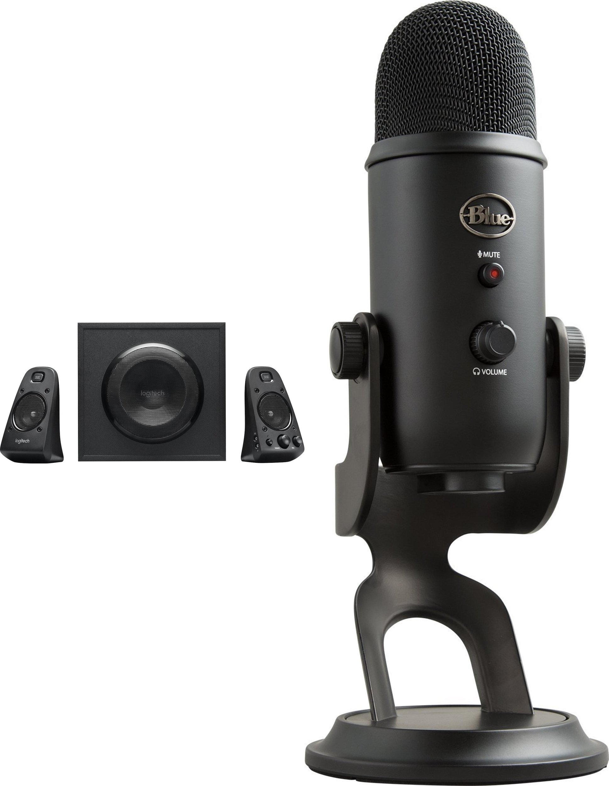 Głośniki komputerowe Logitech Z623 (980-000403) + Yeti USB Blackout (988-000229)