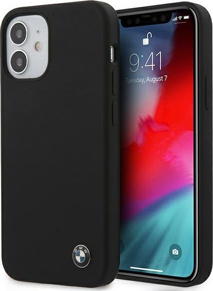 BMW Etui BMW BMHCP12SSILBK iPhone 12 mini 5,4" czarny/black hardcase Silicone Signature