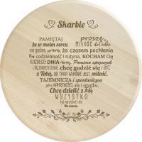 Deska do krojenia Koszulkowy do serwowania drewniana