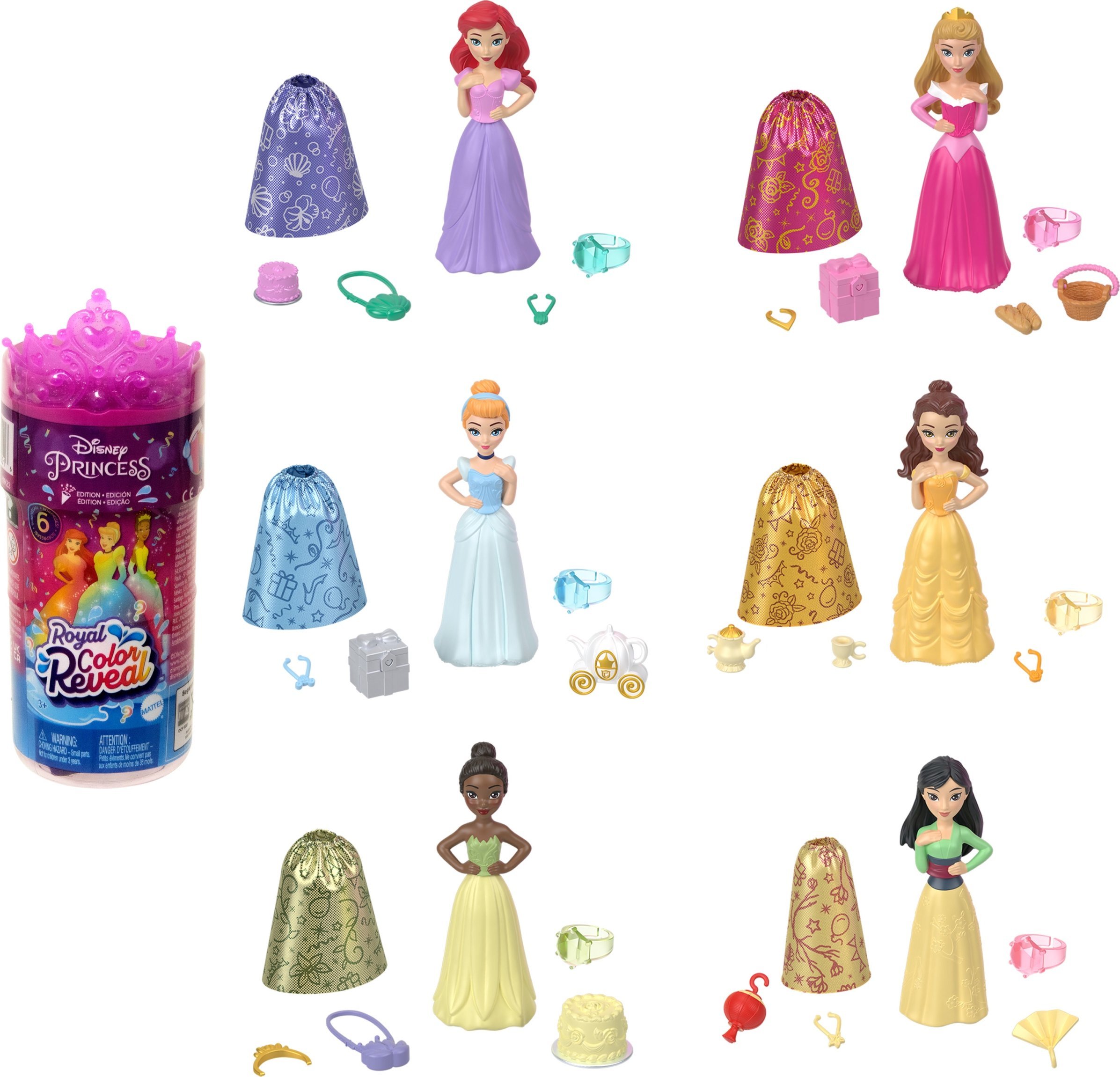 Disney Princess Ksi?niczka Color Reveal mix
