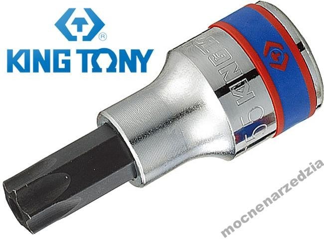 KING TONY NASADKA 1/2" Z KOŃCÓWKĄ TORX Z OTWOREM T20x60mm