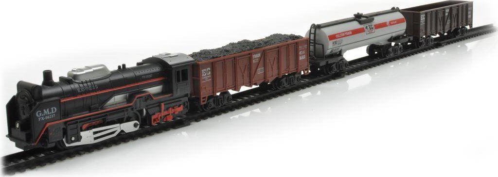 Elektryczna Kolejka - Parowóz + 3 Wagony