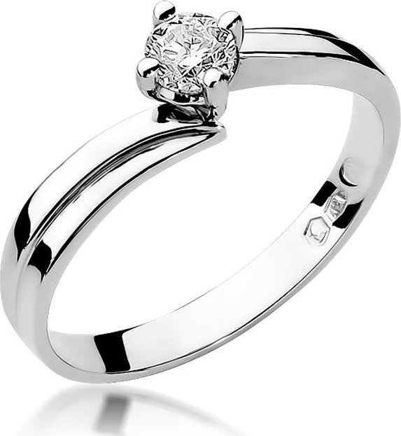 Best Diamonds złoty pierścionek z brylantem 0.25ct 17