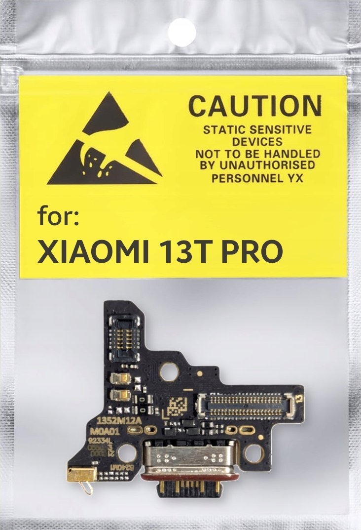 Zila OEM PŁYTKA GNIAZDO ŁADOWANIA USB ZŁĄCZE DO XIAOMI 13T PRO