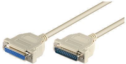 MicroConnect DB-25 - DB-25, 1.8m, Szary (MODGR2)