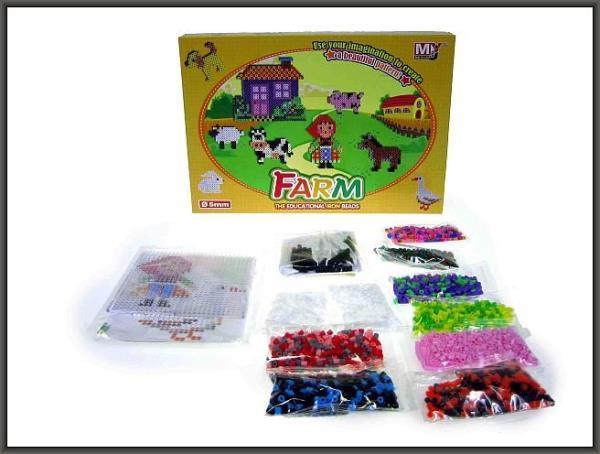 Hipo Koraliki farma do zgrzewania 3000szt w pudełku