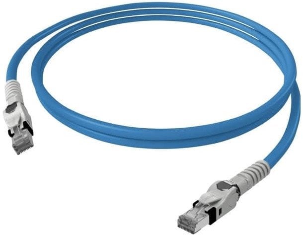 Kabel krosowy EasyLan VarioBoot Cat.6A, S/FTP, niebieski, 0,5 m