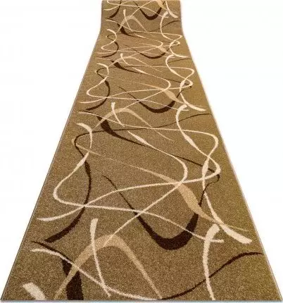 Dywany Łuszczów Chodnik KARMEL FRYZ - CHOCO orzech 100 cm, 100x690 cm