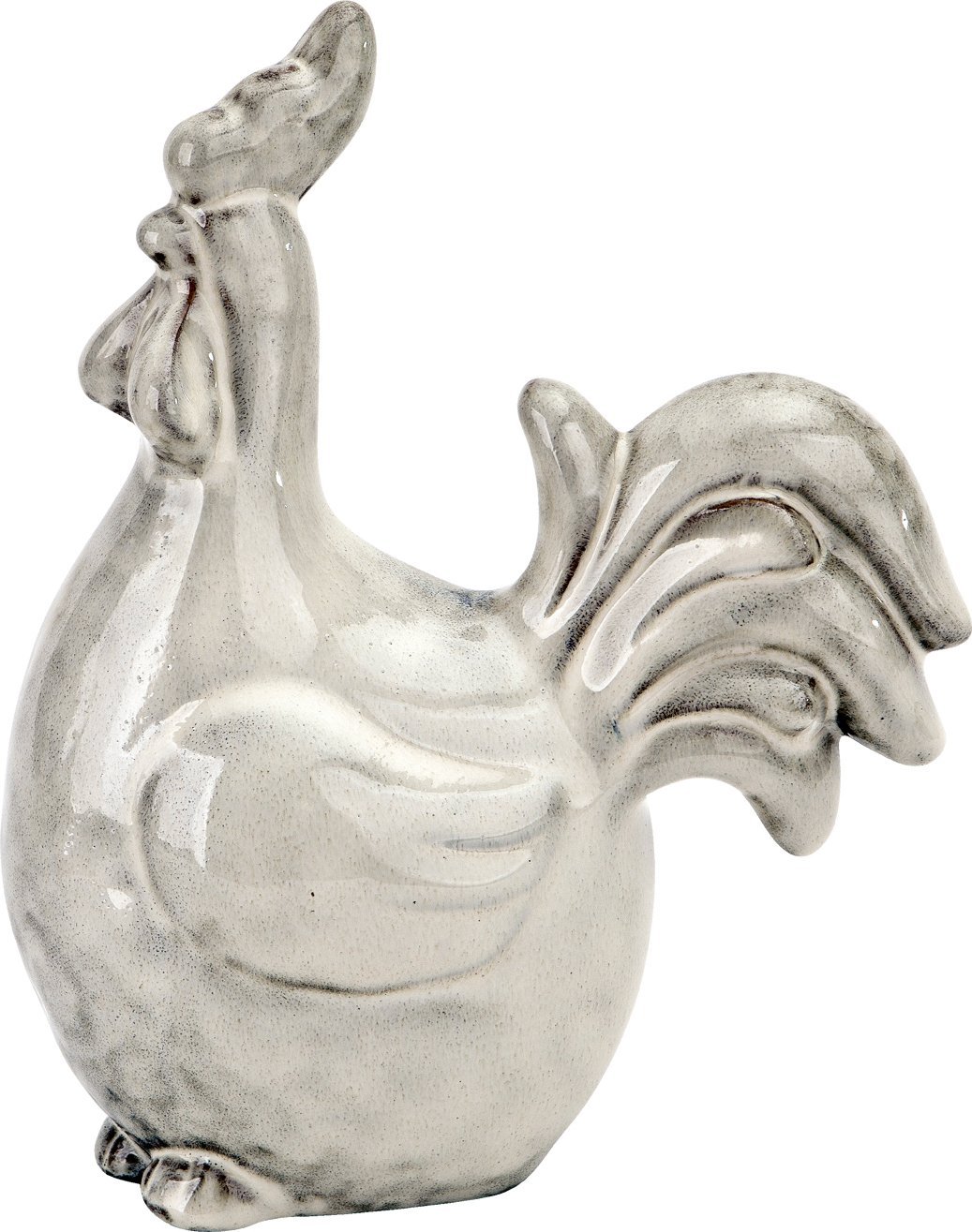 Figurka ozdobna Kogut szary 24 cm