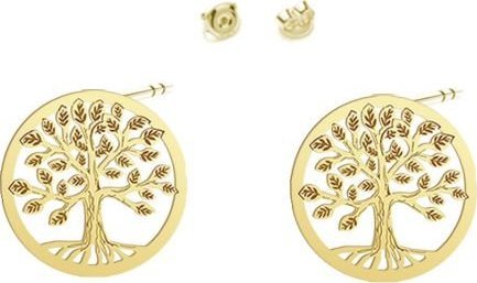 Radziszewska Jewellery Drzewko Szczęścia Kolczyki Pozłacane
