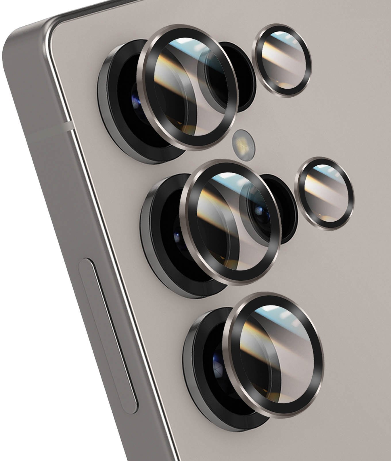 Szkło hartowane Forcell Premium do aparatu - do Samsung Galaxy S25 Ultra Tytanowy Różowe Złoto