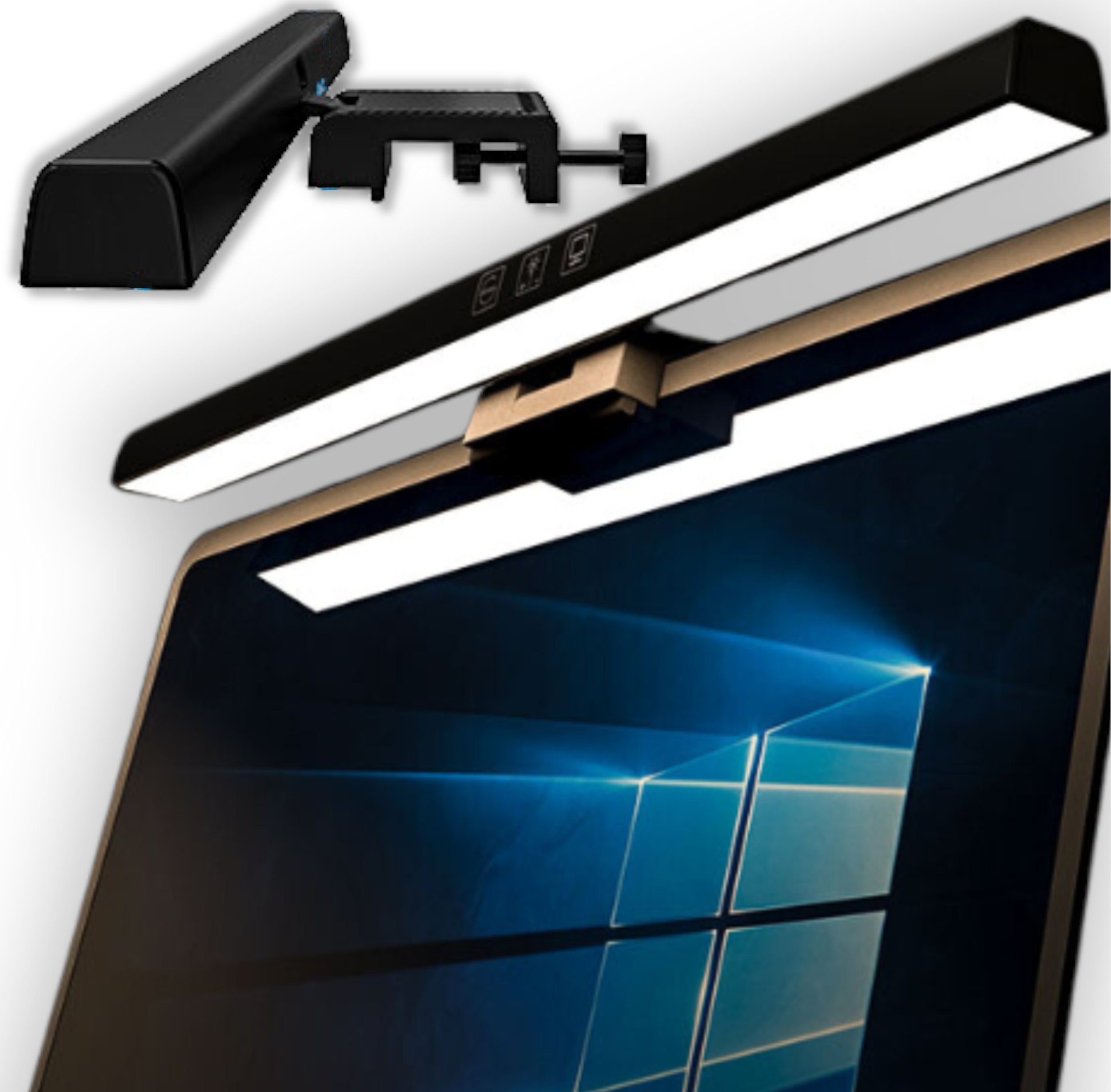 LAMPKA LED BIURKOWA NA MONITOR EKRAN KOMPUTERA LAPTOPA REGULACJA BARWY USB [Sl-01]