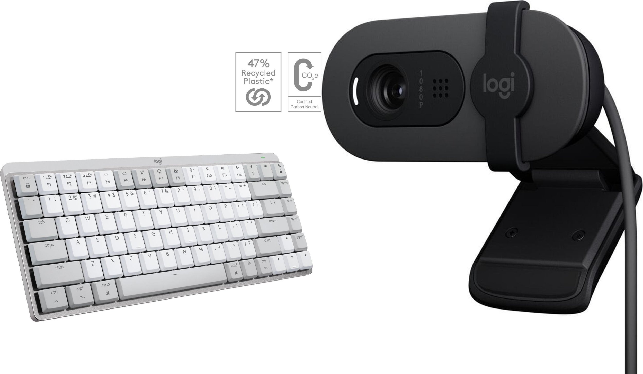Klawiatura Logitech MX Mechanical Mini for Mac (920-010799) + Brio 100 (960-001585)