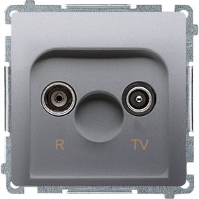 Kontakt-Simon Gniazdo antenowe Simon Basic R-TV końcowe inox (BMZAR1/1.01/21)