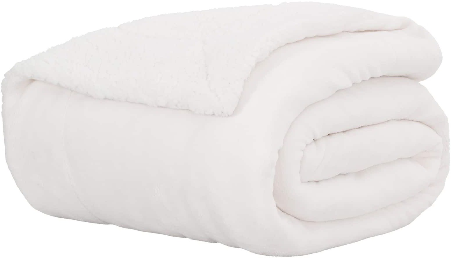 vidaXL Koc Biały 220 x 240 cm Polar