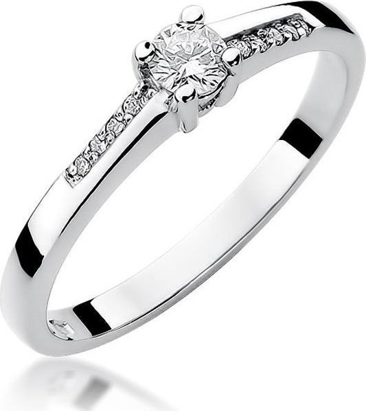 Best Diamonds złoty pierścionek z brylantem 0.19ct 11