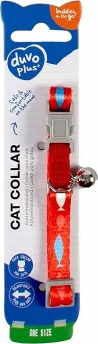 Duvo+ Obroża dla Kota Rybki Mix Kolor 20-30cm/10mm