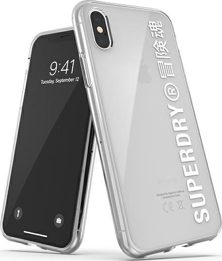Superdry SuperDry Snap iPhone X/Xs Clear Case biały/white 41576